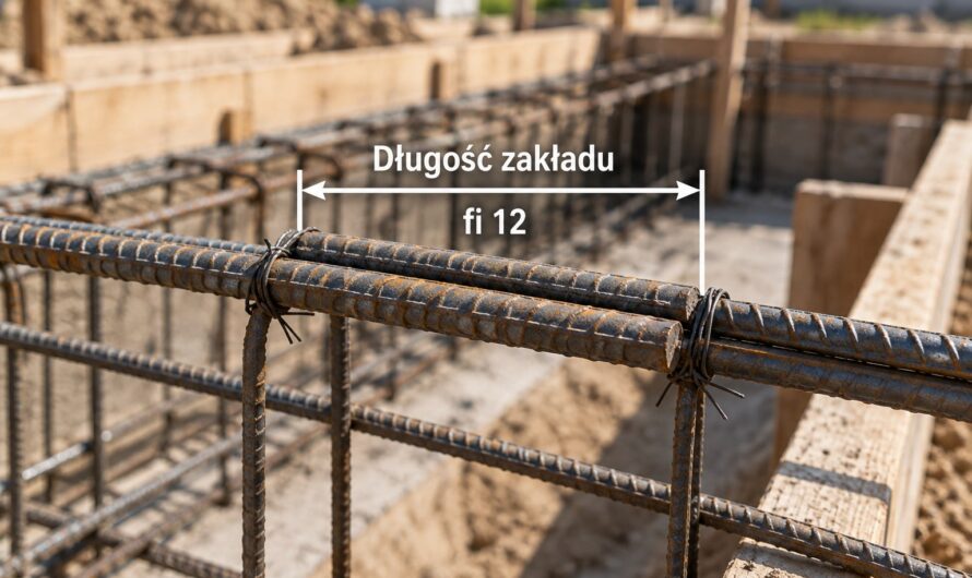Długość zakładu prętów zbrojeniowych – jaki zakład dla fi 12?